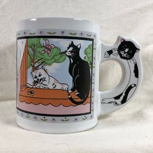 Vintage Enesco Cat Mug